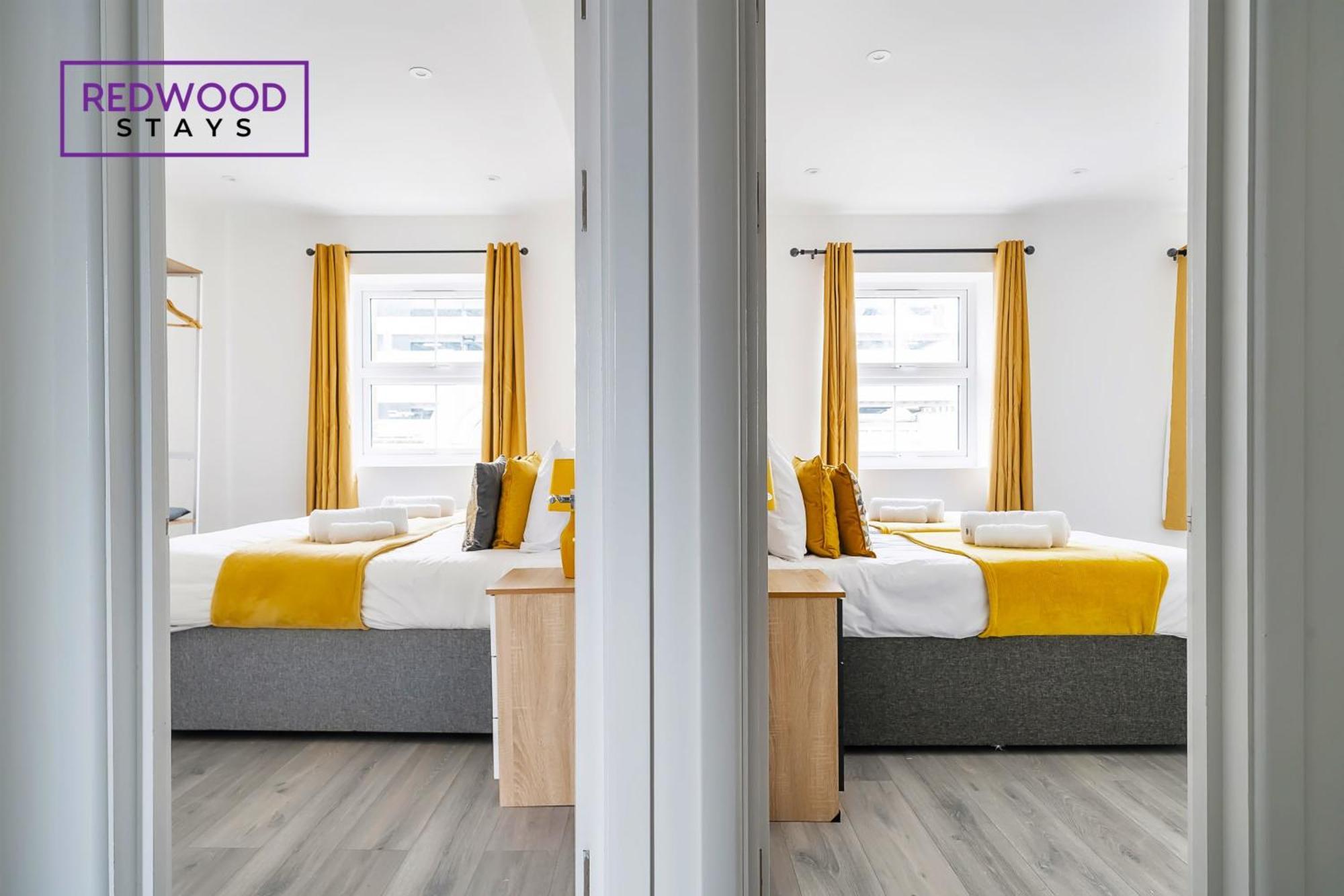 Brand New, 2 Bed 1 Bath, Modern Town Center Apartment, Free Wifi & Netflix By Redwood Stays Aldershot Buitenkant foto