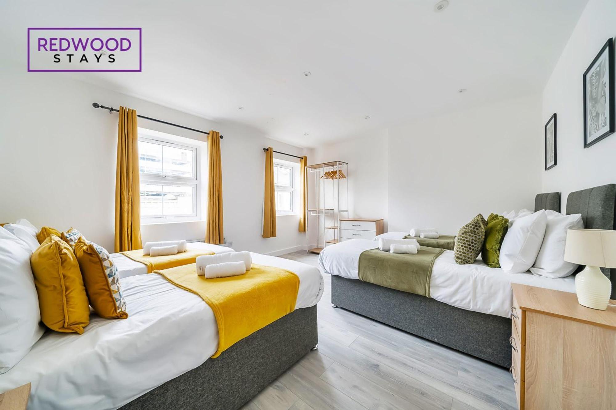 Brand New, 2 Bed 1 Bath, Modern Town Center Apartment, Free Wifi & Netflix By Redwood Stays Aldershot Buitenkant foto